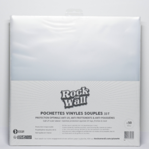 Pochette souple en polyéthylène recyclé pour disque vinyle