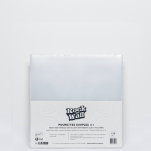 Pochette souple en polyéthylène recyclé pour disque vinyle 45T