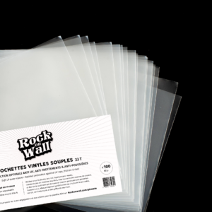 Pochette souple en polyéthylène recyclé pour disque vinyle