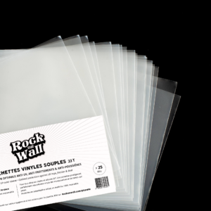 Pochette souple en polyéthylène recyclé pour disque vinyle