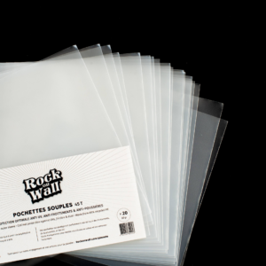 Pochette souple en polyéthylène recyclé pour disque vinyle