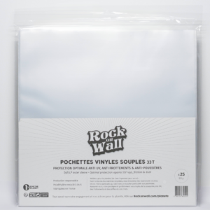 Pochette souple en polyéthylène recyclé pour disque vinyle